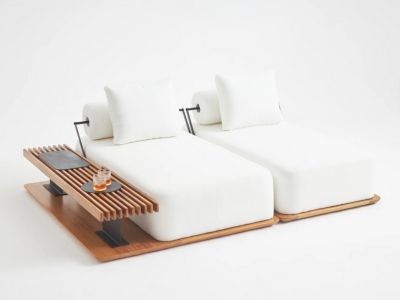 Chaise Modular Presença Absolutta com Mesa